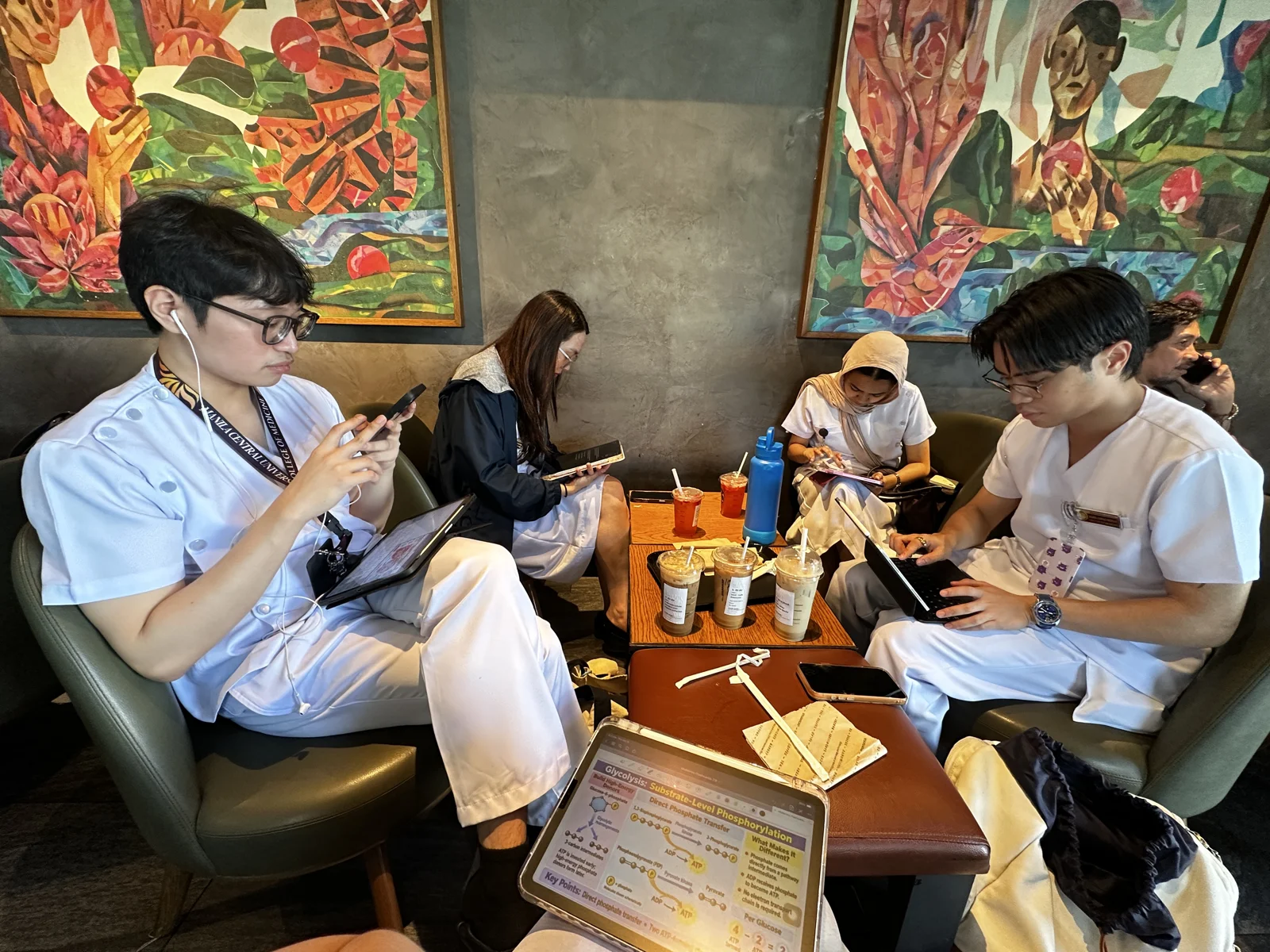 October 15 — Studying for midterms with friends.